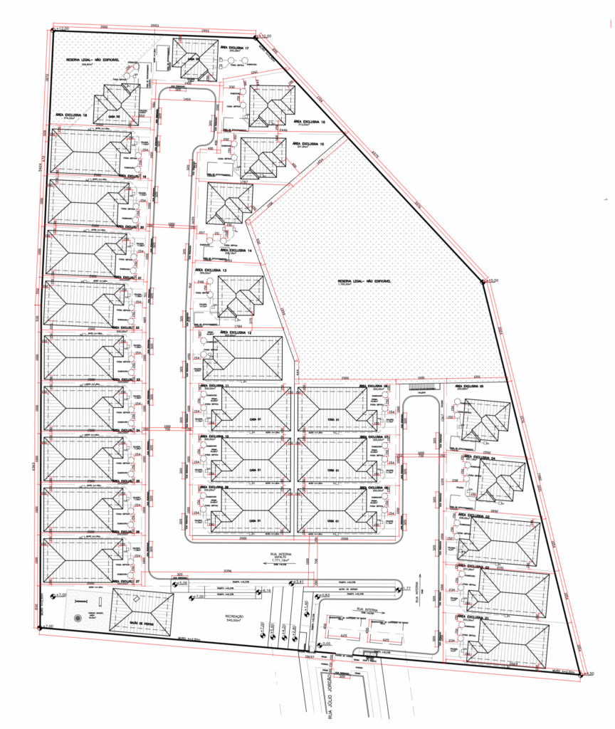 Residencial das Araucárias — implantação