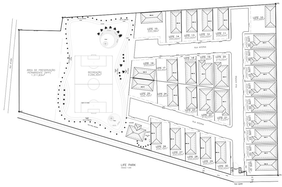Residencial Life Park — implantação